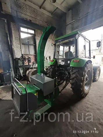 Щепоріз РМ160Т прямий. Подрібнювач деревини тракторний прямий - гідравліка від трактора